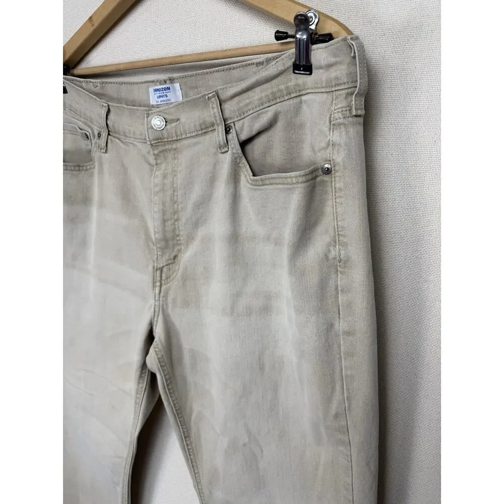 Denizen‎ from Levi's Men's Jeans Khaki 38x25 Athletic Fit 231 Denim Stretch READ